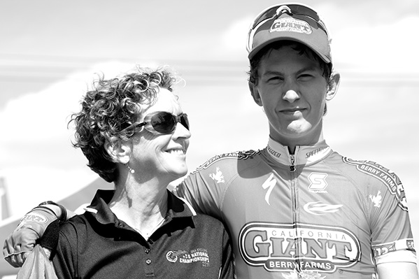 Sue Hefler and Nate Wilson, Performance Coach for EF Education First Pro Cycling Team